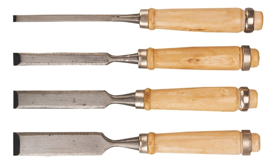 Dłuta 6‑24 mm zestaw 4 elementy wielkości: 6, 12, 18, 24 mm 09A320