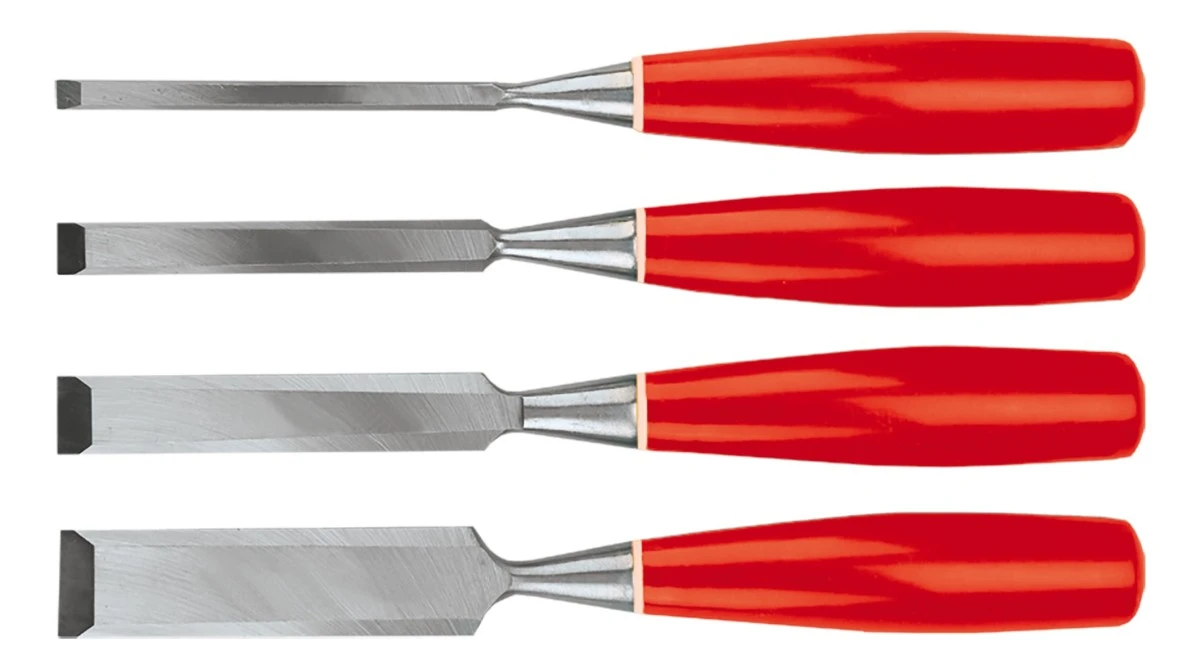 Dłuta 6‑24 mm zestaw 4 elementy wielkości: 6, 12, 18, 24 mm 09A322