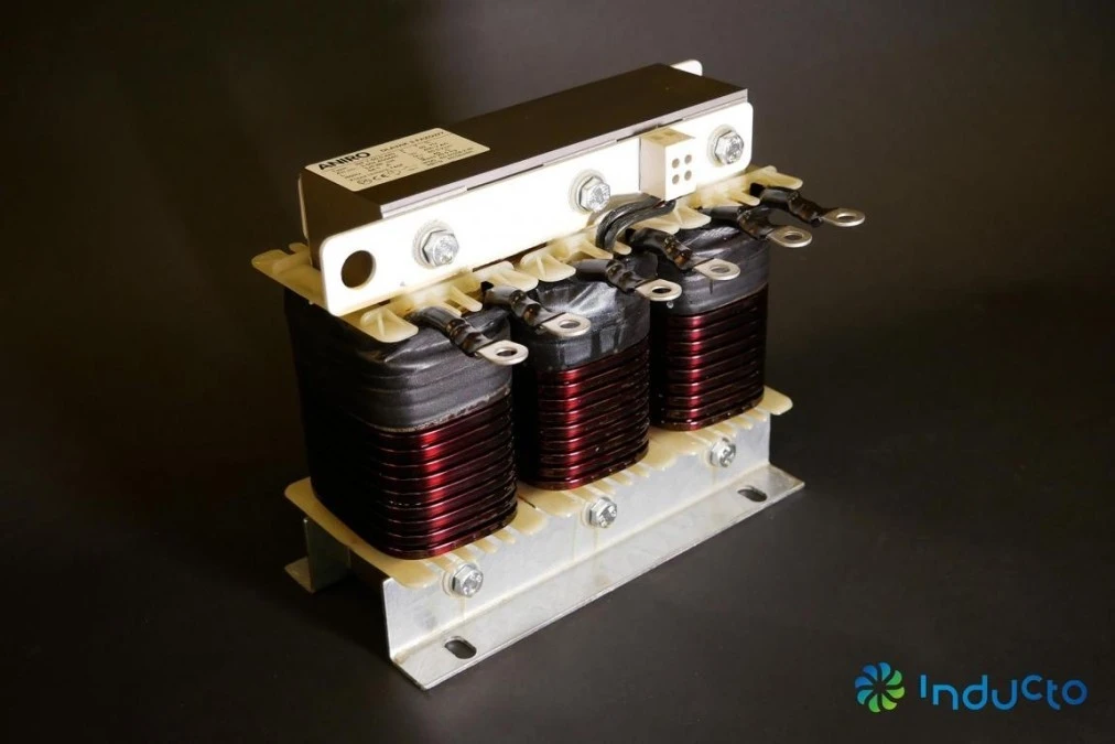 Dławik odstrajający Inducto 3 fazowy INF 12,5kVar, 50Hz, 440V, 7 (Cu) INF 7‑10‑440