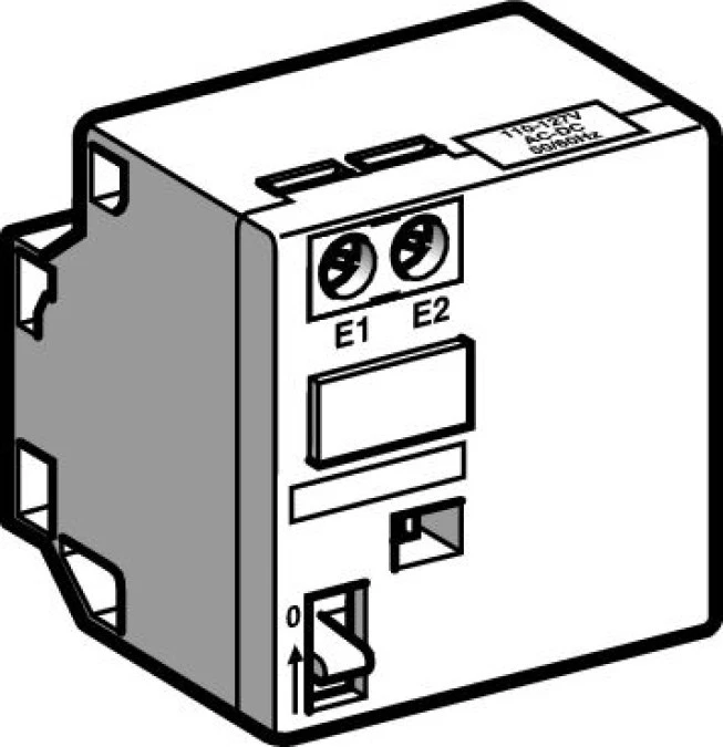 Dodatkowy blok styków zatrzaskowych TeSys D, 220…240 V DC/AC 50…60 Hz LA6DK20M