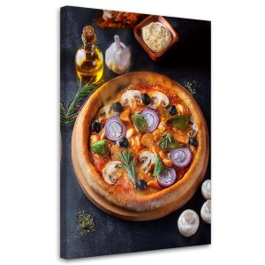 Feeby Obraz na płótnie, Pizza Jedzenie Kuchnia Bar 60×90 487158 Feeby Obraz na płótnie, Pizza Jedzenie Kuchnia Bar 60×90 487158