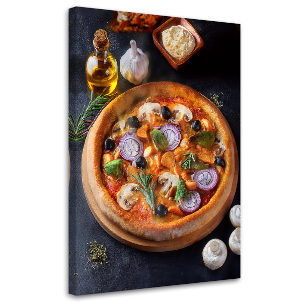 Feeby Obraz na płótnie, Pizza Jedzenie Kuchnia Bar 70x100 485632