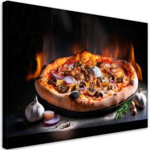 Feeby Obraz na płótnie, Pizza Jedzenie Kuchnia Restauracja 100×70 484093 Feeby Obraz na płótnie, Pizza Jedzenie Kuchnia Restauracja 100×70 484093
