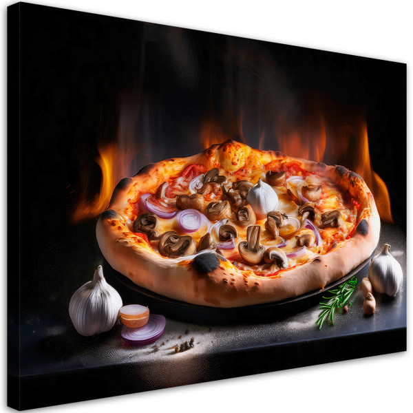 Feeby Obraz na płótnie, Pizza Jedzenie Kuchnia Restauracja 120x80 484938