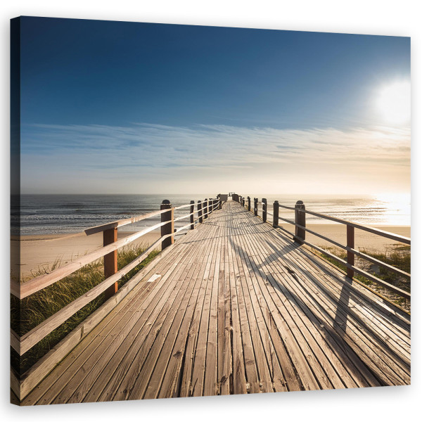 Feeby Obraz na płótnie, Plaża Morze Natura 50x50 398630