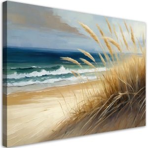 Feeby Obraz na płótnie, plaża, wydmy morskie, przyroda 100×70 487372 Feeby Obraz na płótnie, plaża, wydmy morskie, przyroda 100×70 487372