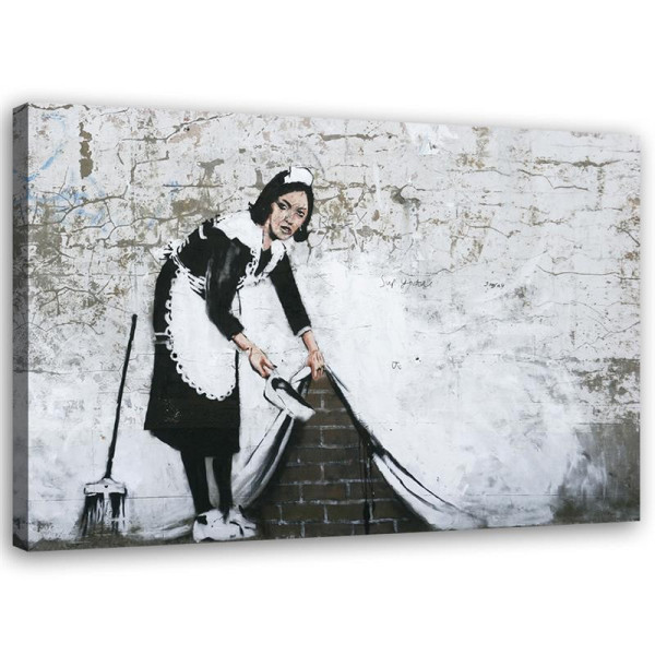 Feeby Obraz na płótnie Pokojówka Banksy Street Art 120x80 404916