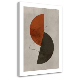 Feeby Obraz na płótnie, Półokręgi w stylu boho 40×60 420241