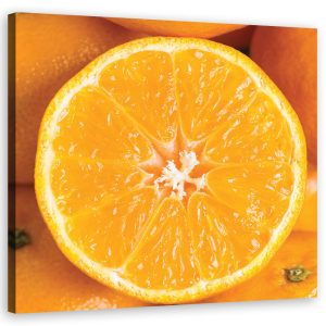 Feeby Obraz na płótnie, Pomarańcza owoce makro 30×30 318876