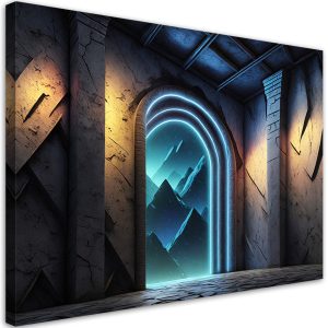 Feeby Obraz na płótnie, Portal Neon Fantastics Abstrakcja 100×70 488221 Feeby Obraz na płótnie, Portal Neon Fantastics Abstrakcja 100×70 488221