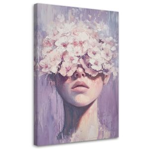 Feeby Obraz na płótnie, Portret Kobiety Kwiaty Abstrakcja 40×60 634269 Feeby Obraz na płótnie, Portret Kobiety Kwiaty Abstrakcja 40×60 634269