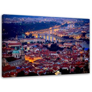 Feeby Obraz na płótnie Praga miasto noc architektura 60×40 403903