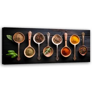 Feeby Obraz na płótnie, Przyprawy do Kuchni Restauracji 120×40 486828 Feeby Obraz na płótnie, Przyprawy do Kuchni Restauracji 120×40 486828