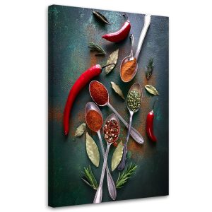 Feeby Obraz na płótnie, Przyprawy Kuchenne Papryka 80×120 488592