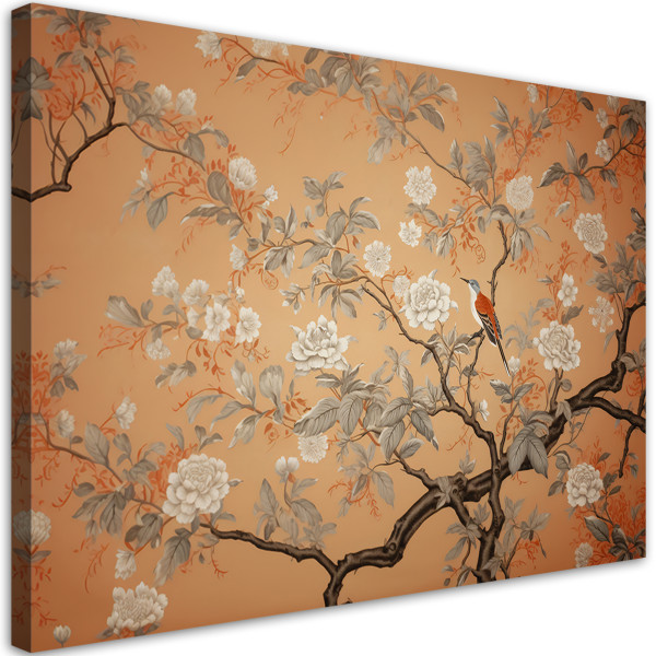 Feeby Obraz na płótnie, Ptak Drzewo Chinoiserie 60x40 322968