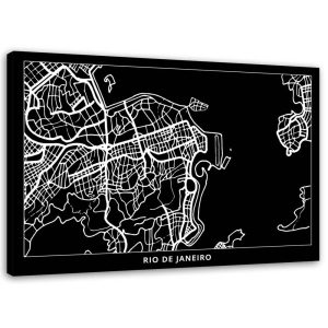 Feeby Obraz na płótnie Rio de Janeiro plan miasta 100×70 403748 Feeby Obraz na płótnie Rio de Janeiro plan miasta 100×70 403748