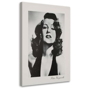 Feeby Obraz na płótnie Rita Hayworth czarno biały 60×90 403966 Feeby Obraz na płótnie Rita Hayworth czarno biały 60×90 403966
