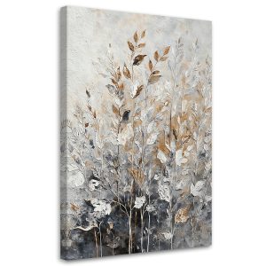 Feeby Obraz na płótnie, Rośliny Abstrakcja Botanika Złoty 70×100 561823 Feeby Obraz na płótnie, Rośliny Abstrakcja Botanika Złoty 70×100 561823