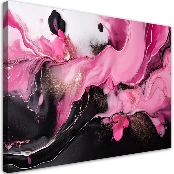 Feeby Obraz na płótnie, Różowa Abstrakcja Loft 100x70 563532