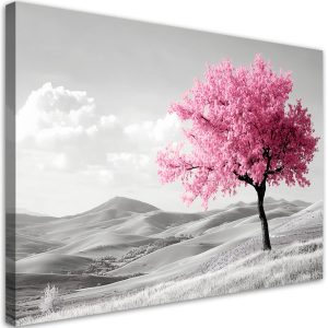 Feeby Obraz na płótnie, Różowe Drzewo Pejzaż 60×40 561534 Feeby Obraz na płótnie, Różowe Drzewo Pejzaż 60×40 561534