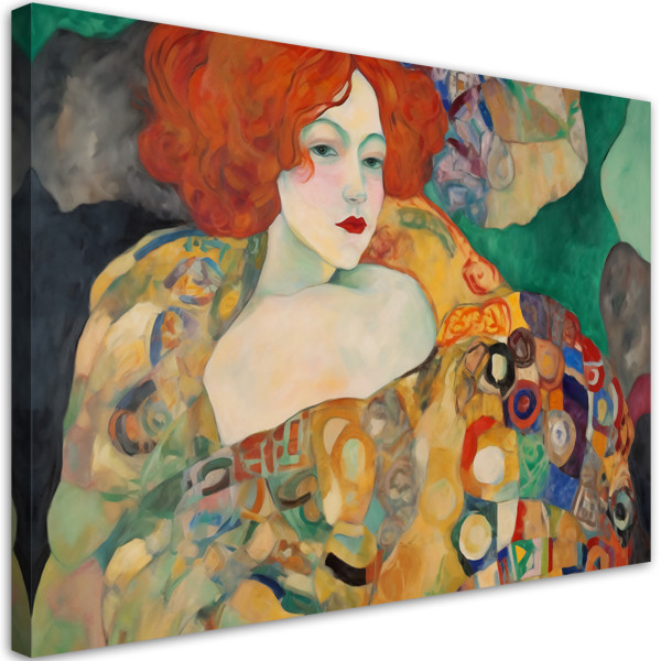 Feeby Obraz na płótnie, Rudowłosa kobieta - G. Klimt 90x60 427408