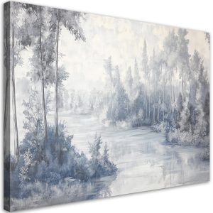 Feeby Obraz na płótnie, Rzeka drzewa natura 60×40 396711 Feeby Obraz na płótnie, Rzeka drzewa natura 60×40 396711