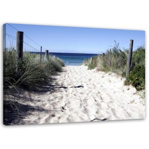 Feeby Obraz na płótnie, Ścieżka przez wydmy na plażę 120×80 317222 Feeby Obraz na płótnie, Ścieżka przez wydmy na plażę 120×80 317222