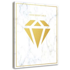 Feeby Obraz na płótnie Shine bright like a diamond 60×90 405254 Feeby Obraz na płótnie Shine bright like a diamond 60×90 405254