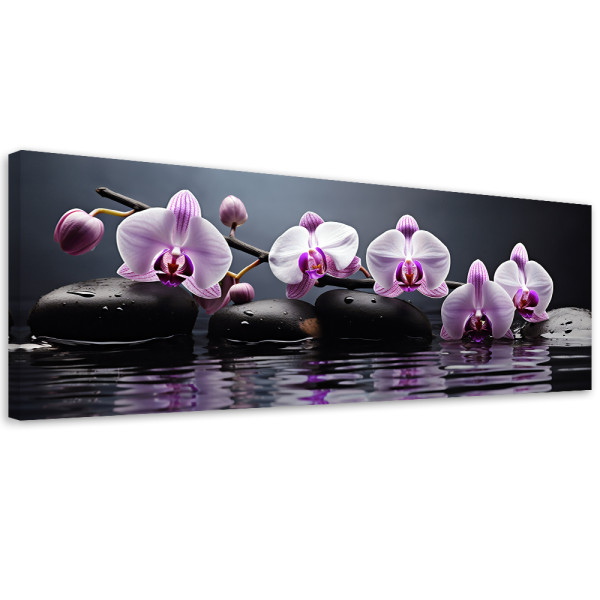 Feeby Obraz na płótnie, Spa Zen Orchidea 90x30 417853