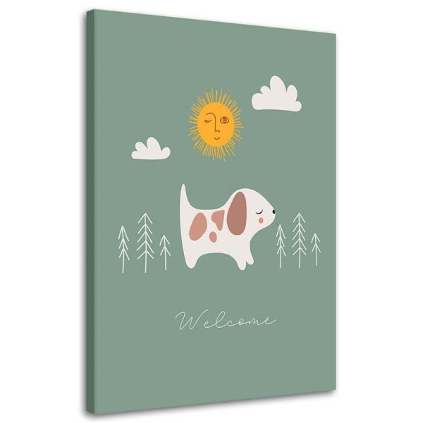 Feeby Obraz na płótnie Spacer z psem 60x90 392757