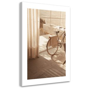 Feeby Obraz na płótnie, Stary rower w domu 40×60 418058