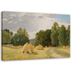 Feeby Obraz na płótnie Stogi siana I. I. Szyszkin 100×70 404450 Feeby Obraz na płótnie Stogi siana I. I. Szyszkin 100×70 404450
