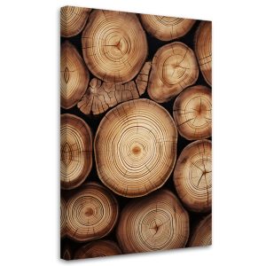 Feeby Obraz na płótnie, Stos drewna 40×60 425648 Feeby Obraz na płótnie, Stos drewna 40×60 425648