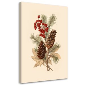 Feeby Obraz na płótnie, Stroik świąteczny 70×100 422627 Feeby Obraz na płótnie, Stroik świąteczny 70×100 422627