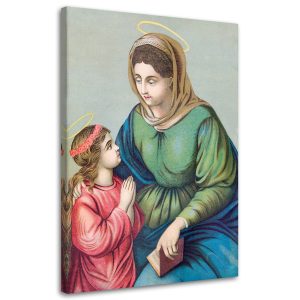 Feeby Obraz na płótnie Św. Anna i mała Matka Boska 40×60 392623 Feeby Obraz na płótnie Św. Anna i mała Matka Boska 40×60 392623