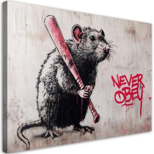 Feeby Obraz na płótnie, Szczur Street Art 90×60 776123 Feeby Obraz na płótnie, Szczur Street Art 90×60 776123
