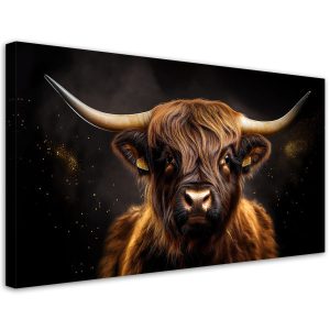 Feeby Obraz na płótnie, Szkocka Krowa Glamour 120×60 561340 Feeby Obraz na płótnie, Szkocka Krowa Glamour 120×60 561340