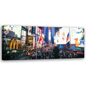 Feeby Obraz na płótnie, Times Square Nowy Jork 90×30 417046 Feeby Obraz na płótnie, Times Square Nowy Jork 90×30 417046