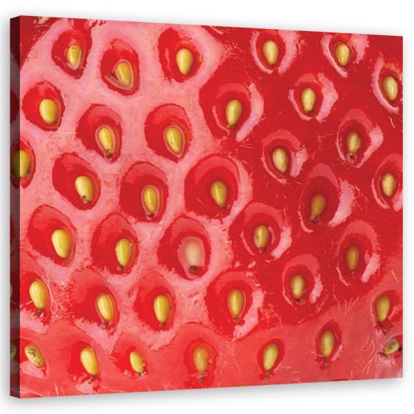 Feeby Obraz na płótnie, Truskawka owoce makro 40x40 318635