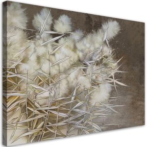 Feeby Obraz na płótnie, Trzcina trawa boho 120×80 325589 Feeby Obraz na płótnie, Trzcina trawa boho 120×80 325589