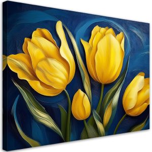 Feeby Obraz na płótnie, Tulipany Natura Kwiaty 120×80 421210 Feeby Obraz na płótnie, Tulipany Natura Kwiaty 120×80 421210