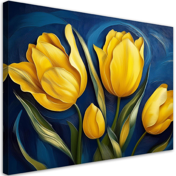 Feeby Obraz na płótnie, Tulipany Natura Kwiaty 90x60 423096