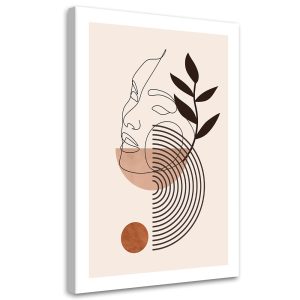 Feeby Obraz na płótnie, Twarz kobiety boho 70×100 424101