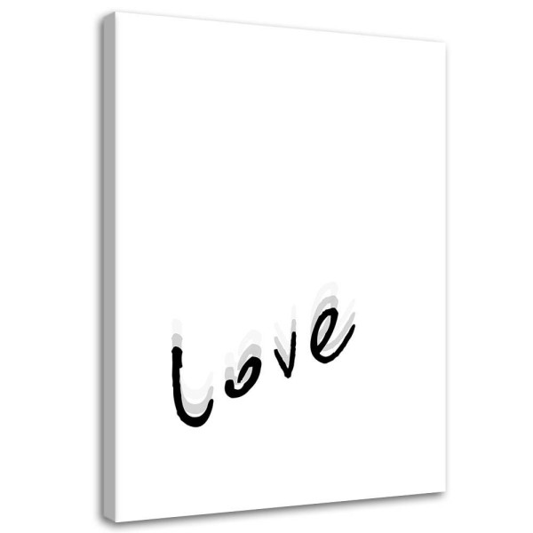Feeby Obraz na płótnie typografia Love 80x120 392584