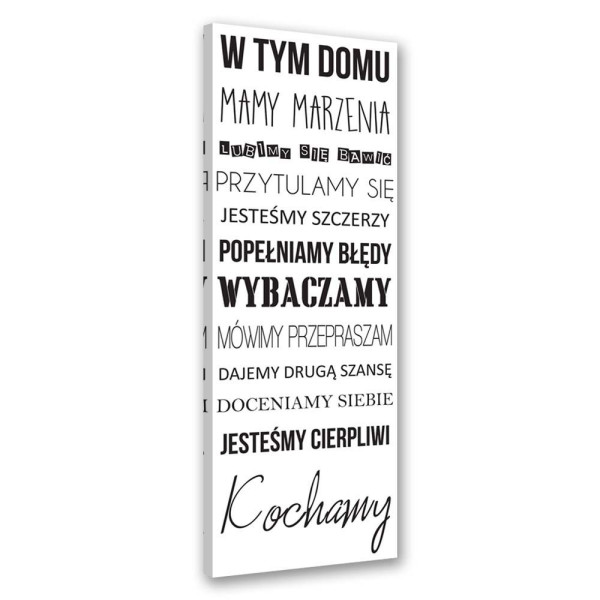 Feeby Obraz na płótnie W naszym domu 70x100 392705