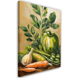 Feeby Obraz na płótnie, Warzywa w kuchni 70×100 485227 Feeby Obraz na płótnie, Warzywa w kuchni 70×100 485227