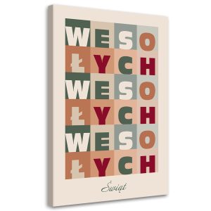Feeby Obraz na płótnie, Wesołych Świąt 40×60 418054 Feeby Obraz na płótnie, Wesołych Świąt 40×60 418054