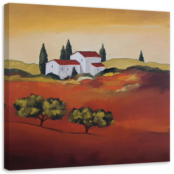 Feeby Obraz na płótnie Widok na domy na wsi 30x30 404140