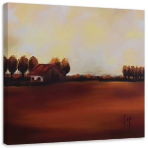 Feeby Obraz na płótnie Widok pola na wsi 60×60 473380 Feeby Obraz na płótnie Widok pola na wsi 60×60 473380