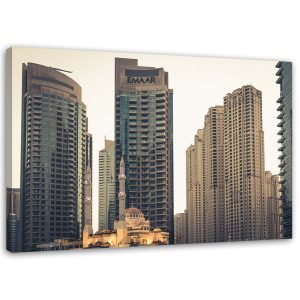 Feeby Obraz na płótnie Wieżowce w Dubaju architektura 60×40 403755 Feeby Obraz na płótnie Wieżowce w Dubaju architektura 60×40 403755